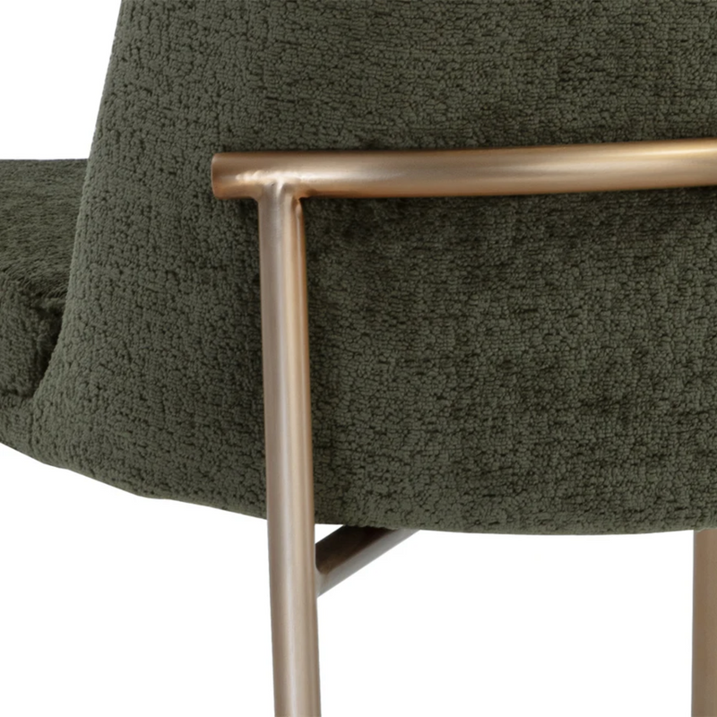 Zeke Dining Chair - Antique Brass