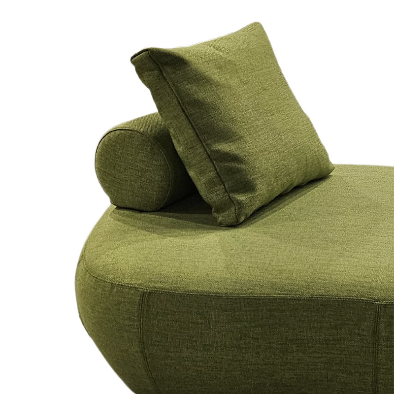Luna Italian Outdoor Chaise - Green
