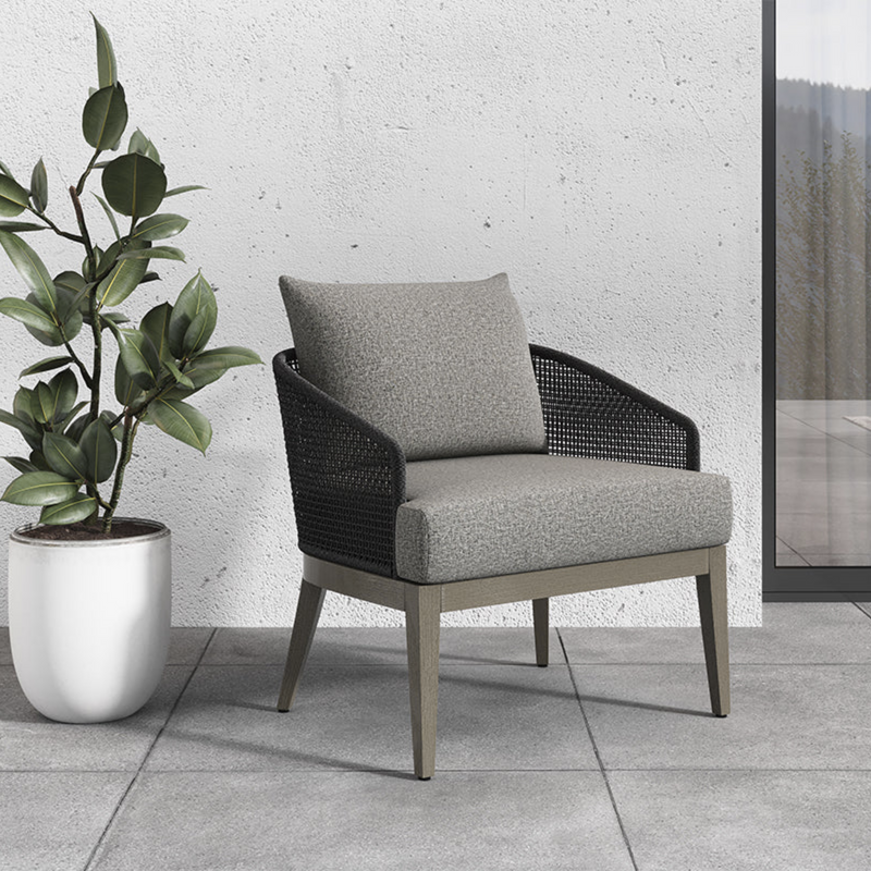 Capri Lounge Chair - Smoke Grey