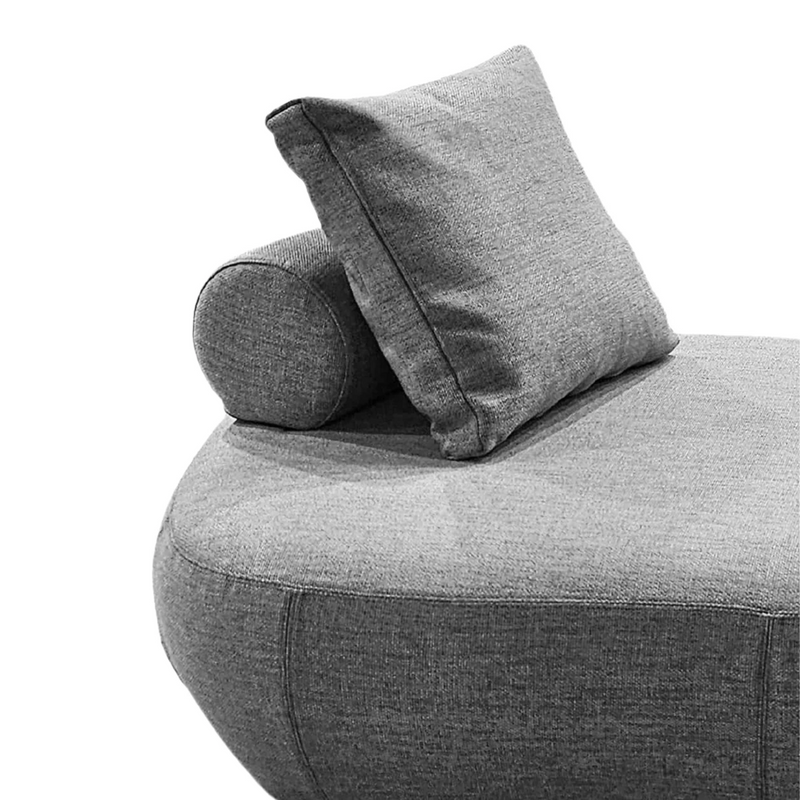 Luna Italian Outdoor Chaise - Grey