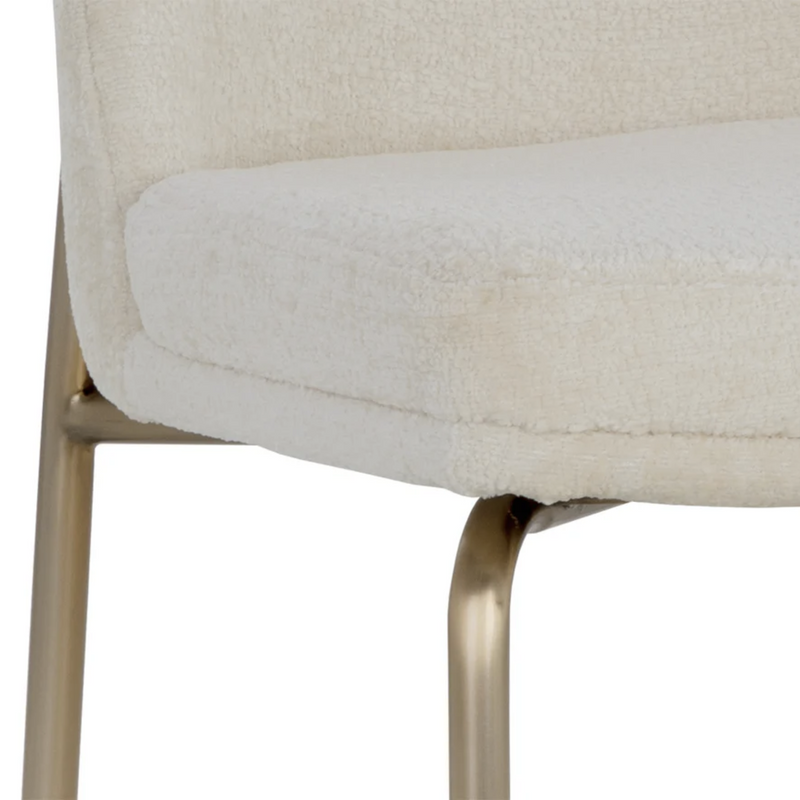 Zeke Dining Chair - Antique Brass