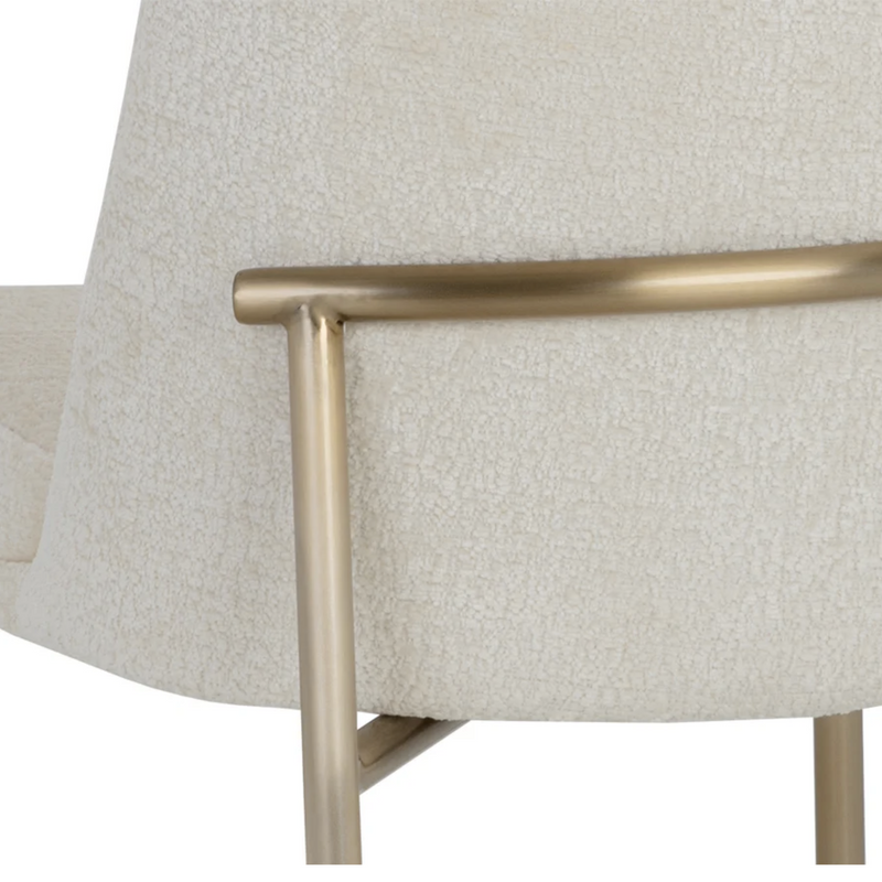 Zeke Dining Chair - Antique Brass