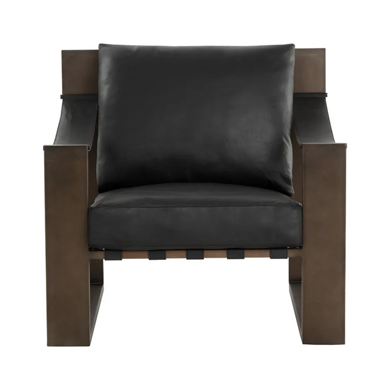 Berke Lounge Chair - Antique Bronze