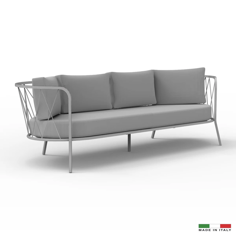 Dasy Italian Outdoor Sofa - Mud Grey