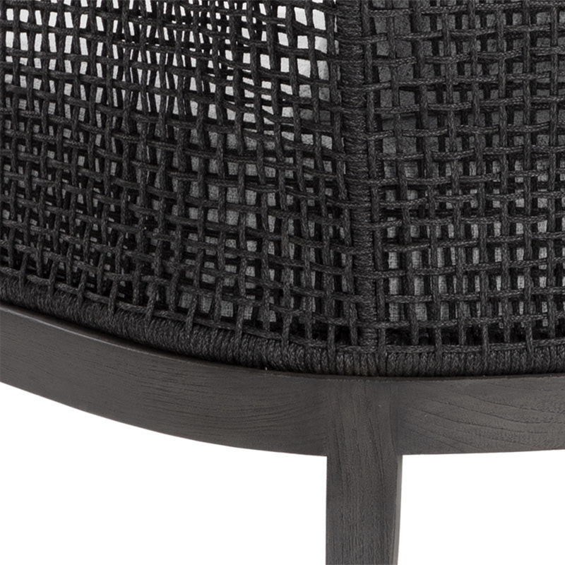 Capri Lounge Chair - Smoke Grey
