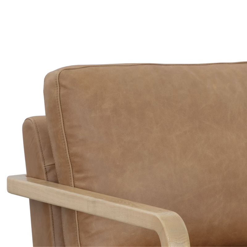 Castell Swivel Lounge Chair - Rustic Oak