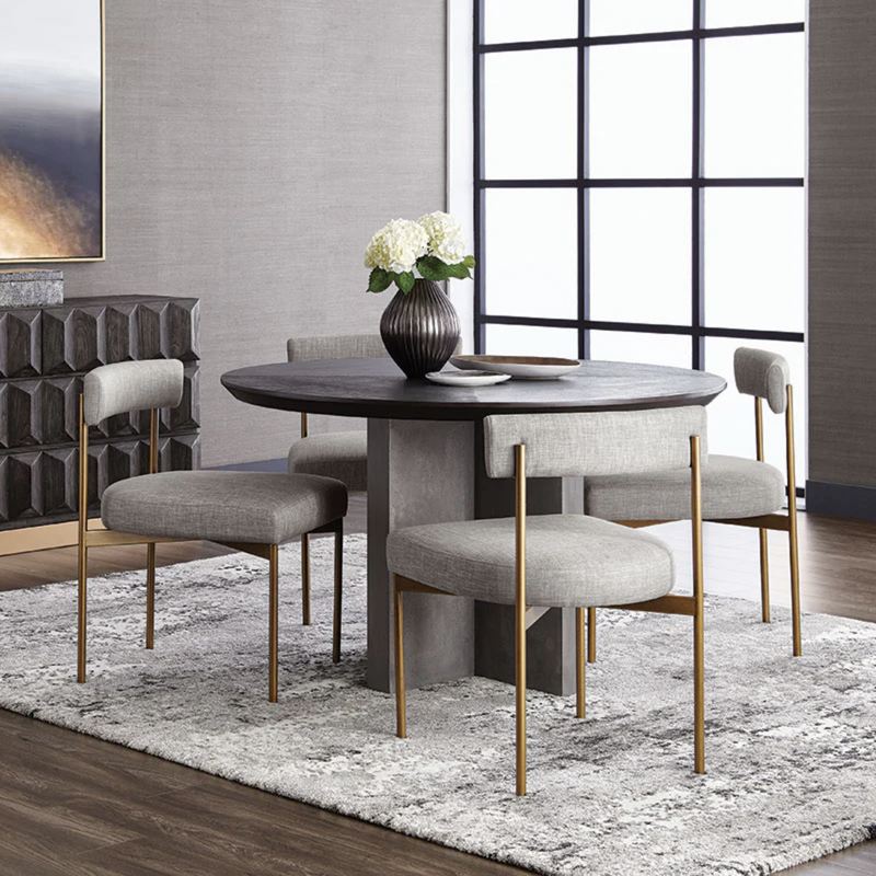 Seneca Dining Chair - Antique Brass