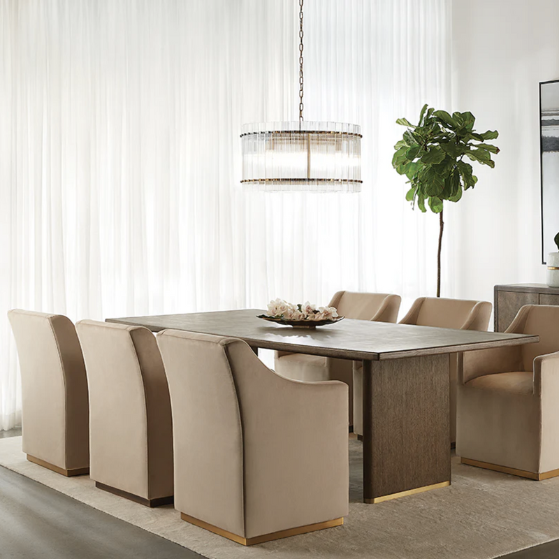 Zane Wheeled Dining Armchair