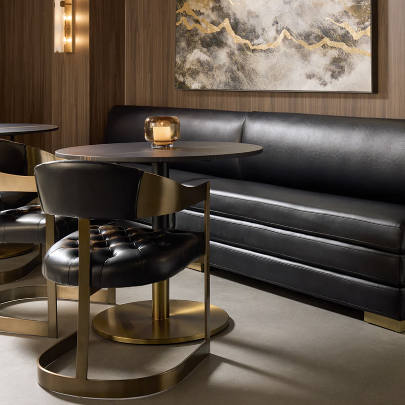 Beaumont Dining Armchair - Antique Brass