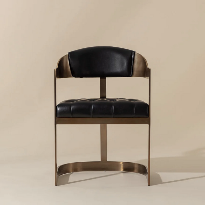 Beaumont Dining Armchair - Antique Brass