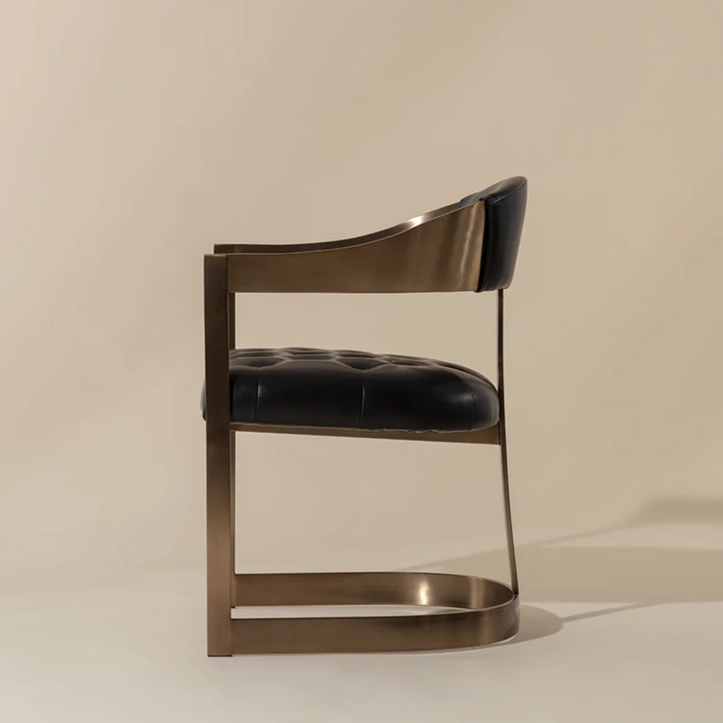 Beaumont Dining Armchair - Antique Brass