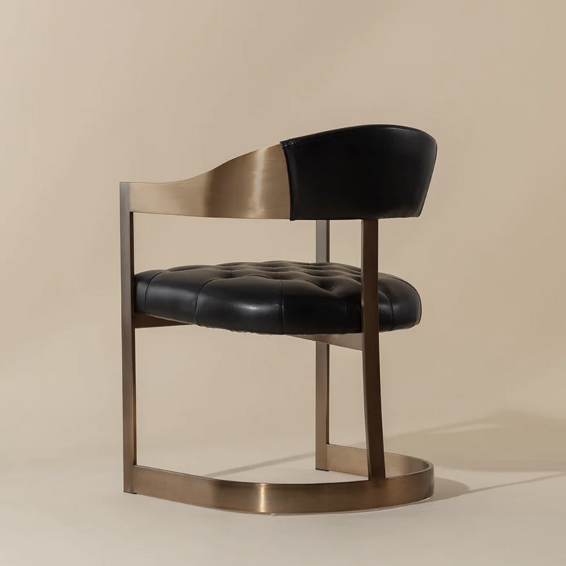 Beaumont Dining Armchair - Antique Brass
