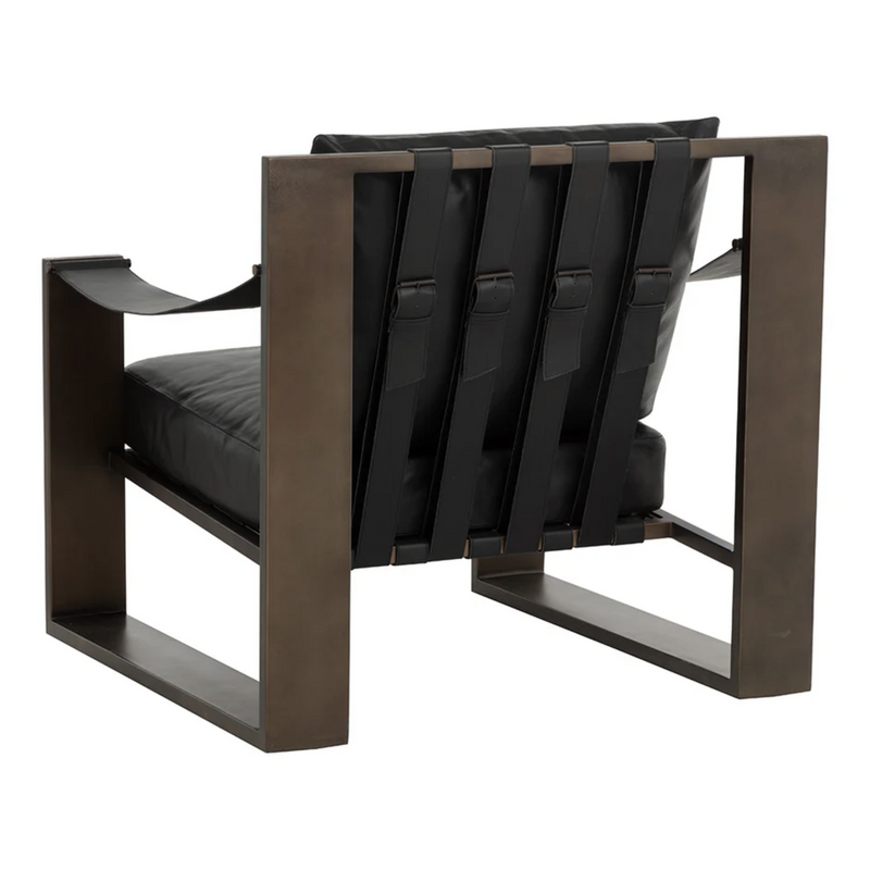 Berke Lounge Chair - Antique Bronze