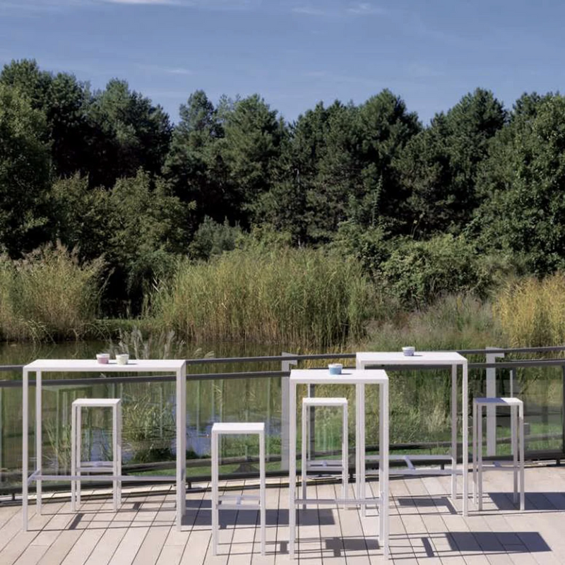 Seaside Italian Outdoor Dining Set - White