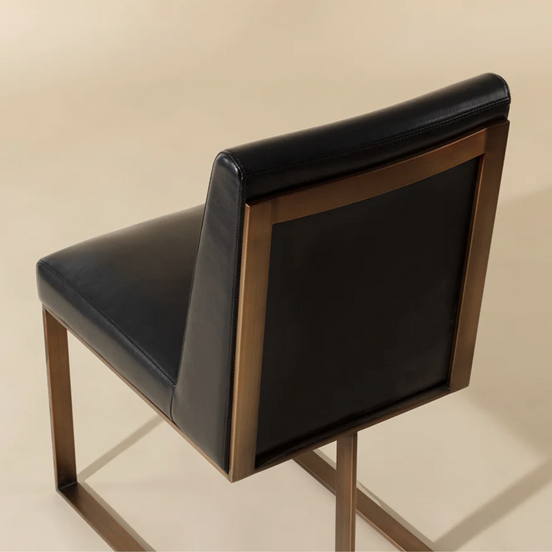Dean Dining Chair - Antique Brass
