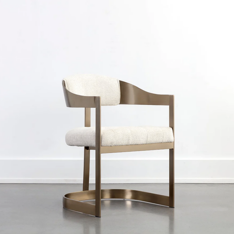 Beaumont Dining Armchair - Antique Brass