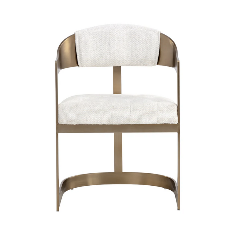 Beaumont Dining Armchair - Antique Brass