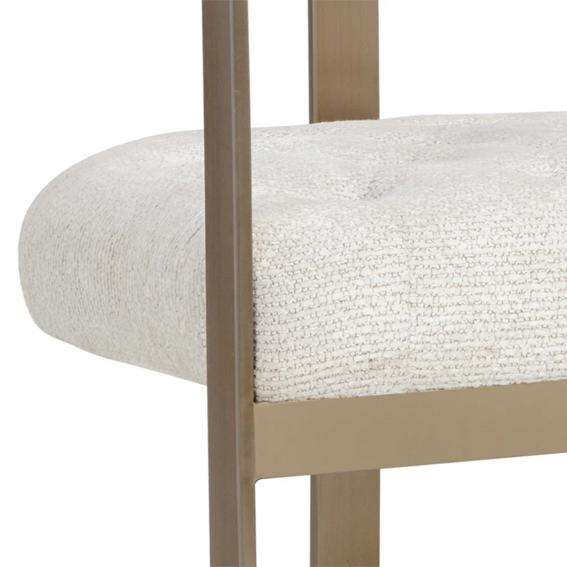 Beaumont Dining Armchair - Antique Brass