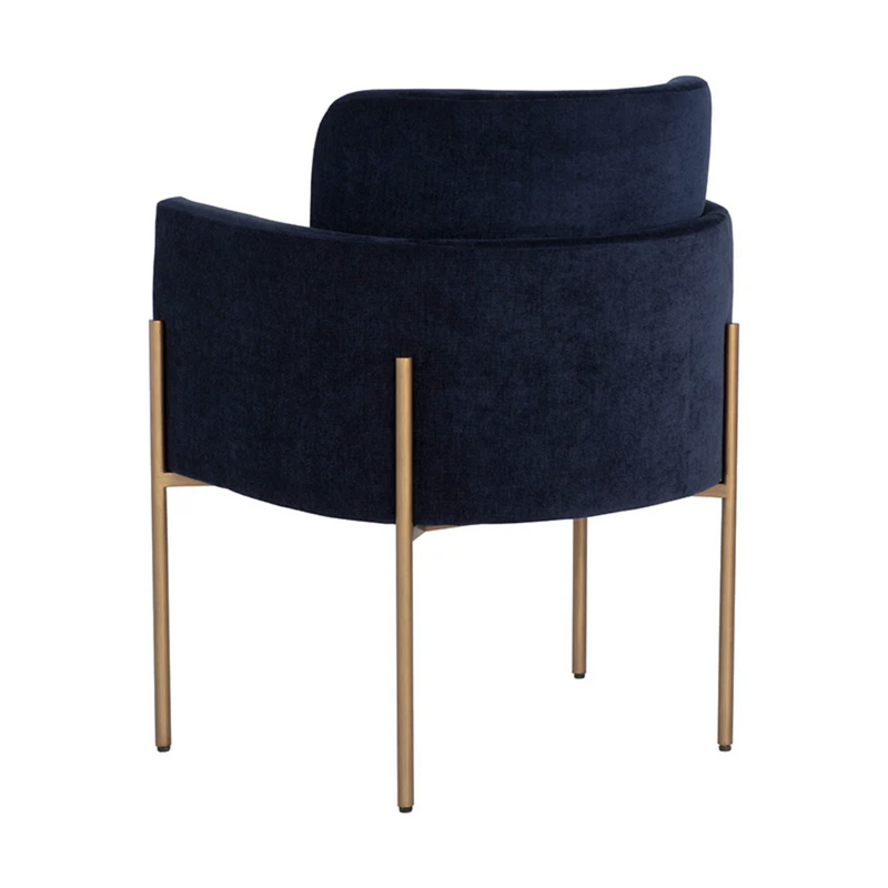 Richie Dining Armchair - Antique Brass