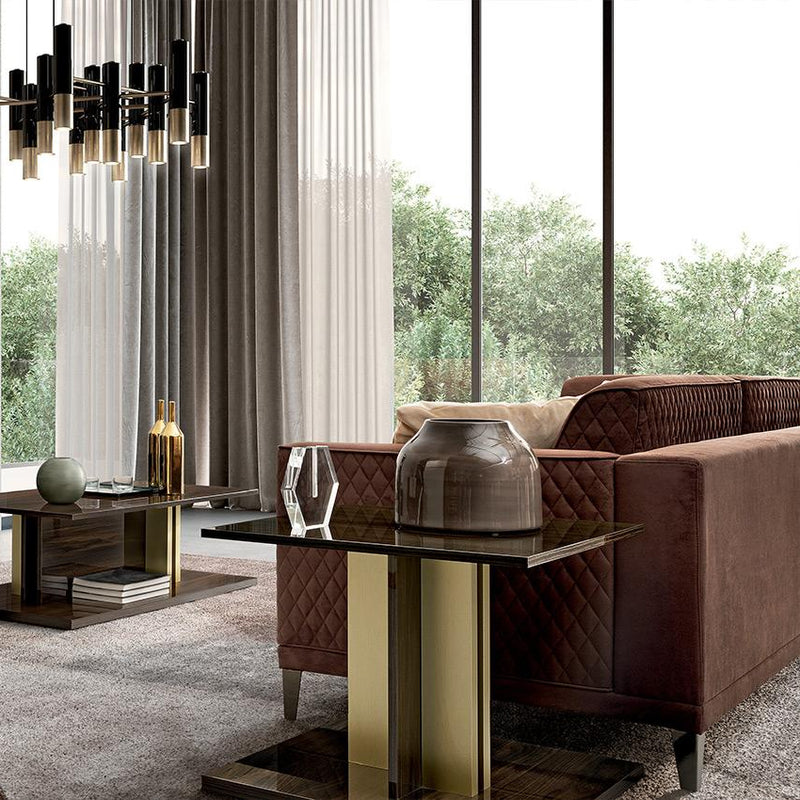 Volare Gold Italian Lamp Table