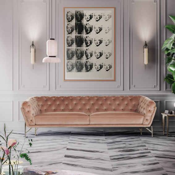 Art Nouveau Italian Sofa