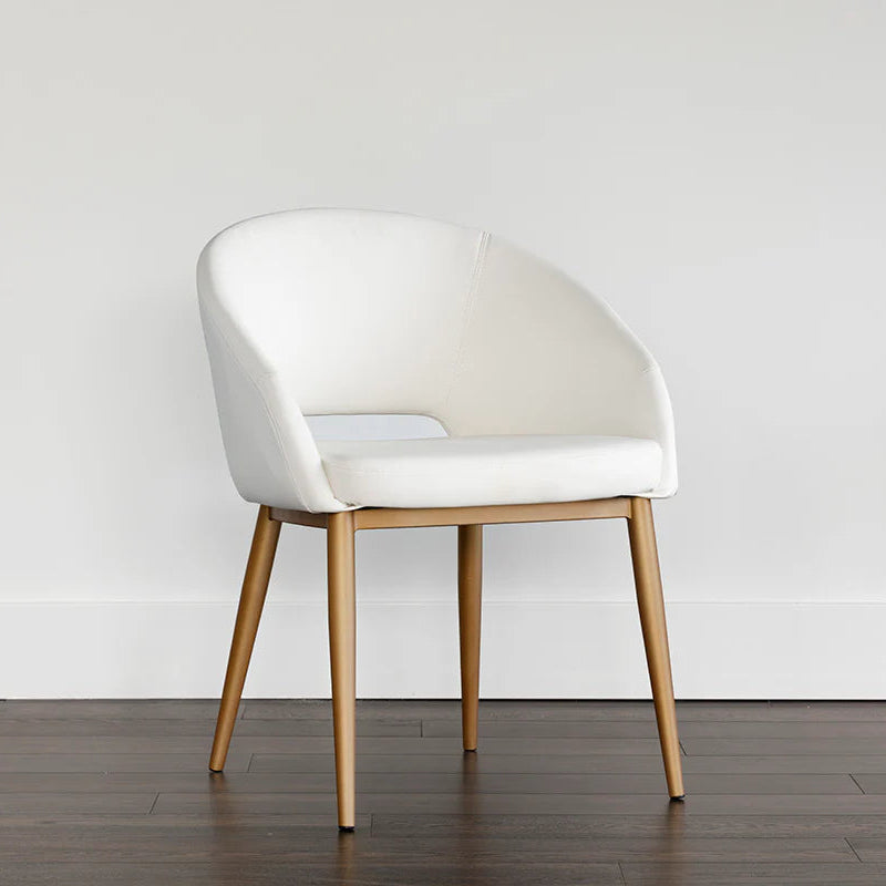 Thatcher Dining Armchair - Champagne Gold