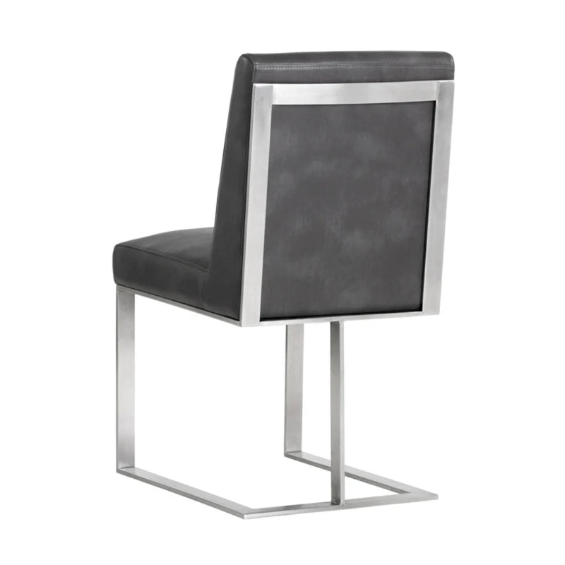 Dean Dining Chair - Stainless Steel