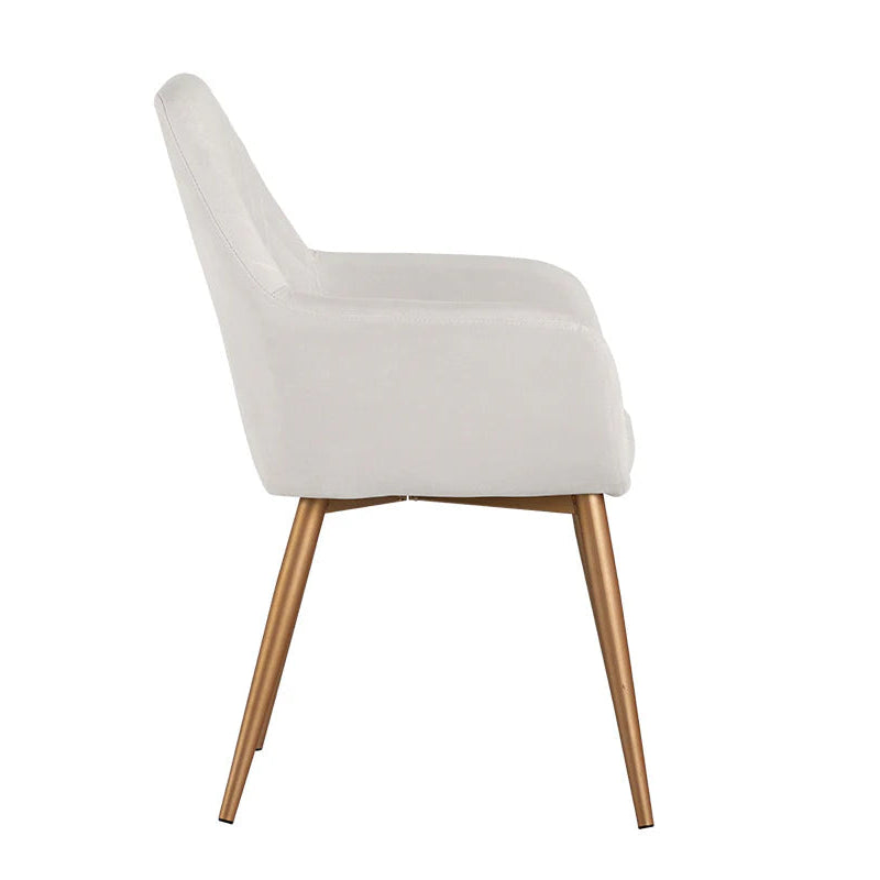 Jayna Dining Armchair - Champagne Gold