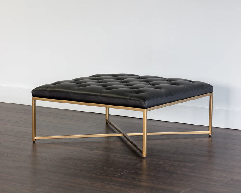 Endall Ottoman - Antique Brass