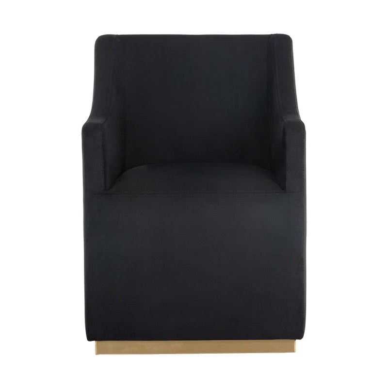 Zane Wheeled Dining Armchair