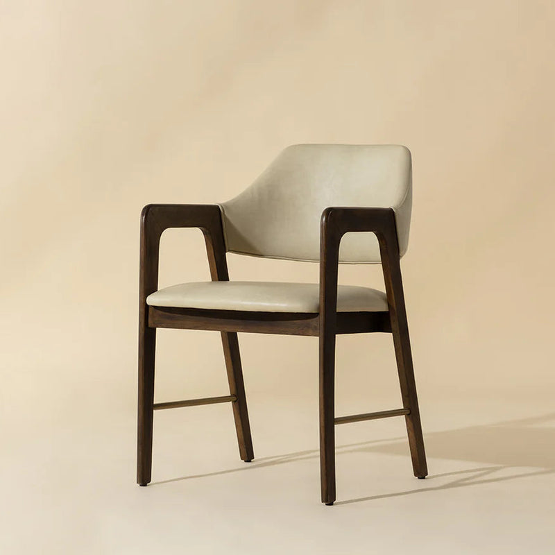 Milton Dining Armchair - Smoke Acacia