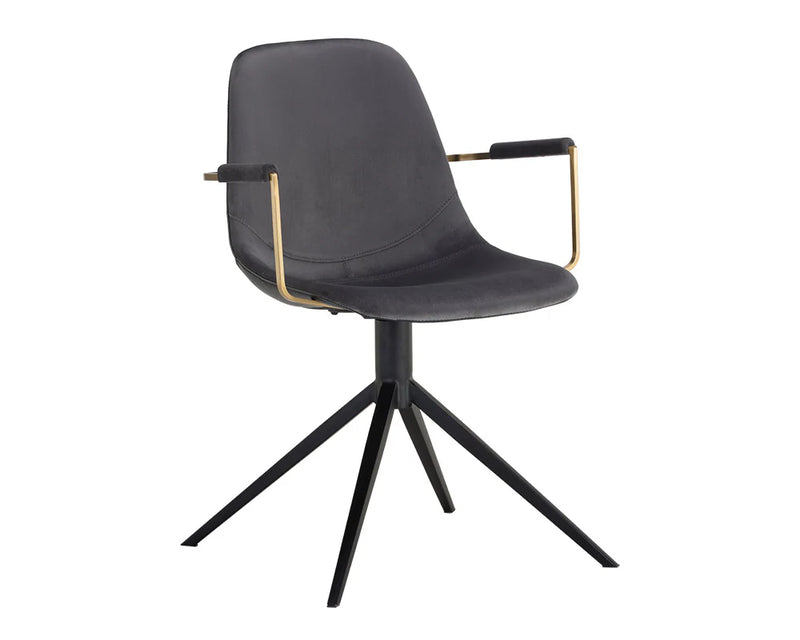 Cassius Swivel Dining Armchair