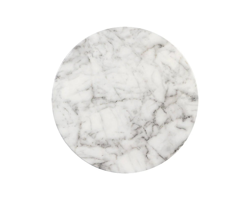 Lucida End Table - Marble Look