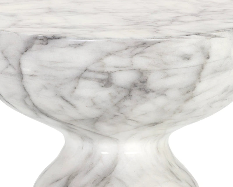 Goya End Table - Marble Look