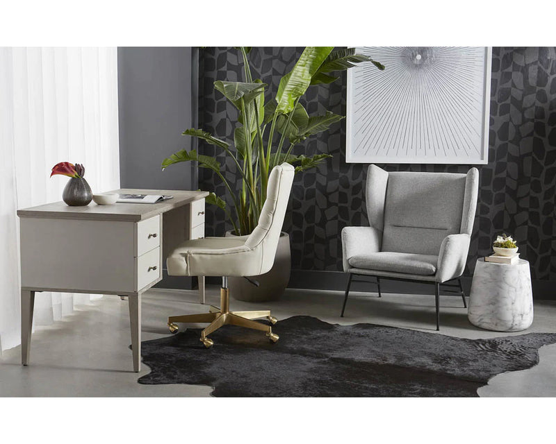 Aries Side Table - Marble Look