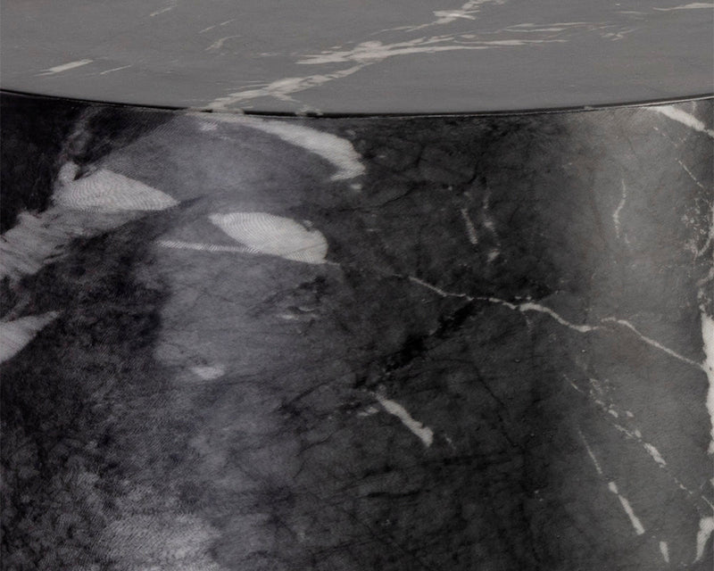 Aries Side Table - Marble Look