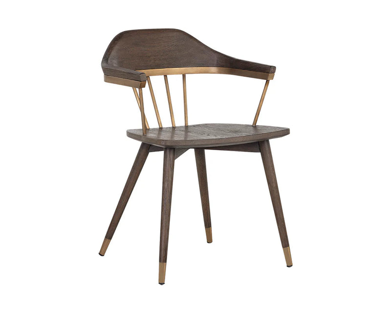 Demi Dining Chair - Distressed Brown