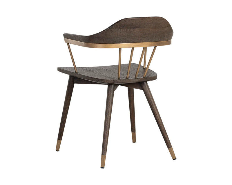 Demi Dining Chair - Distressed Brown