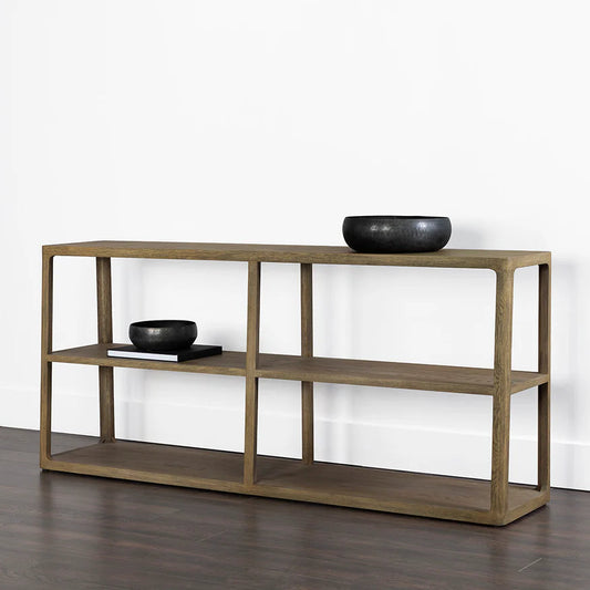 Doncaster Low Bookcase - Smoke Grey