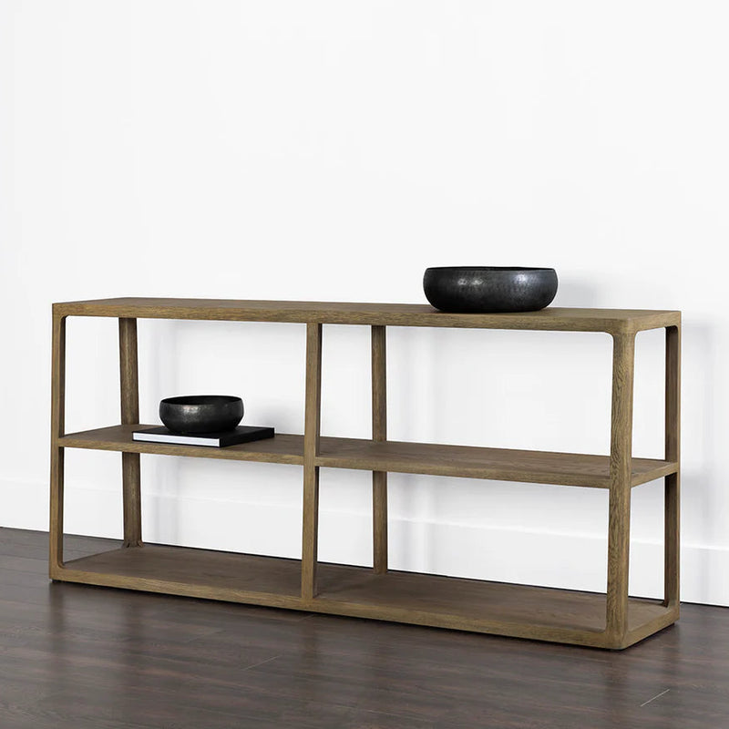 Doncaster Low Bookcase - Smoke Grey
