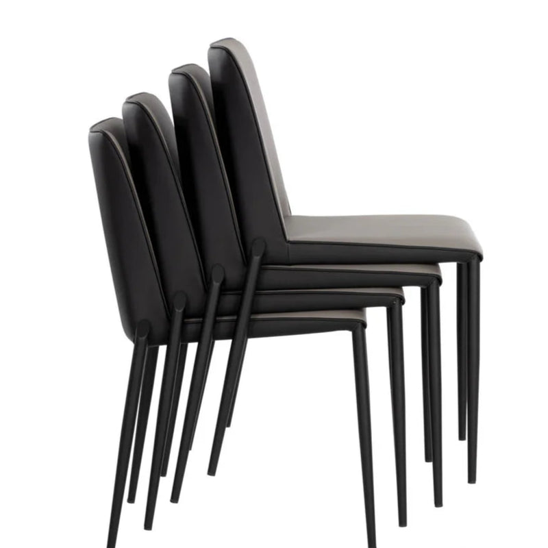 Renee Stackable Dining Chair - Black