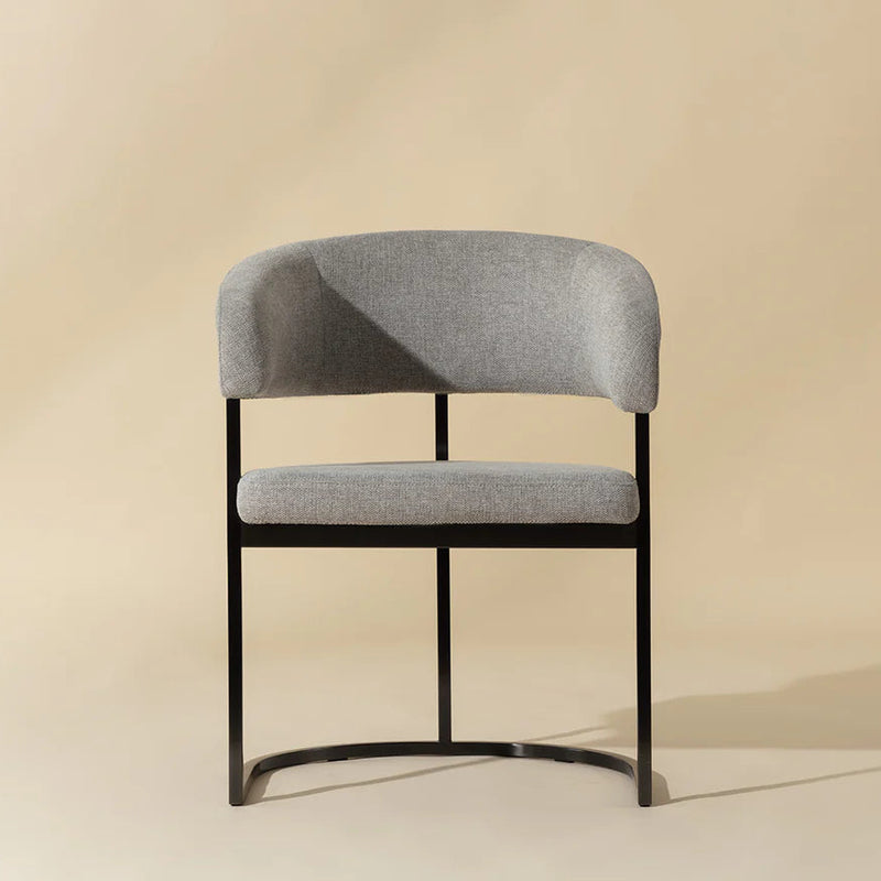 Marris Dining Armchair - Gunmetal