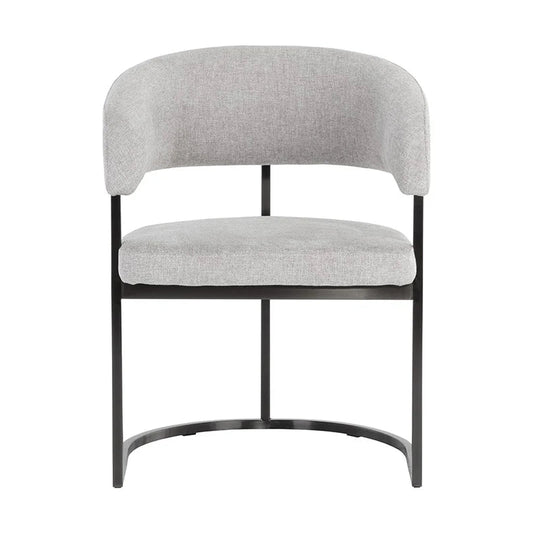 Marris Dining Armchair - Gunmetal