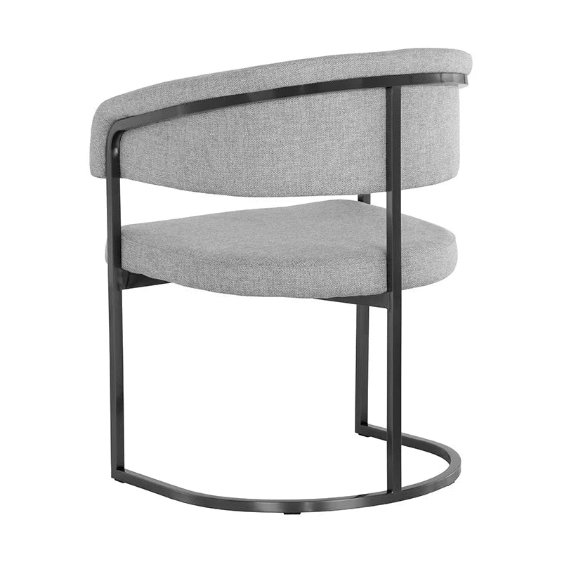 Marris Dining Armchair - Gunmetal