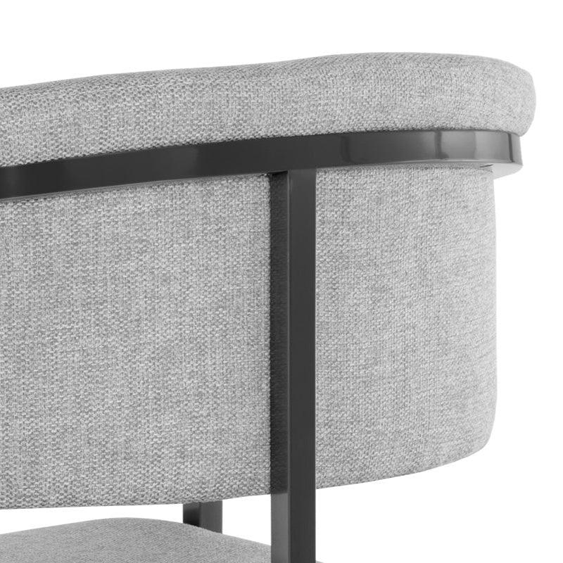 Marris Dining Armchair - Gunmetal