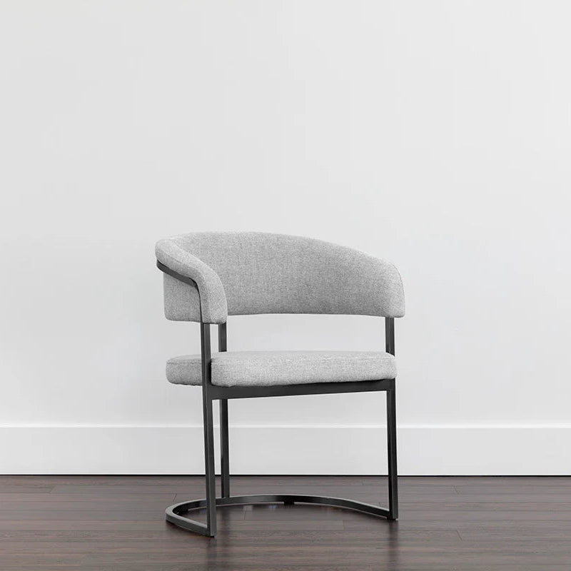 Marris Dining Armchair - Gunmetal