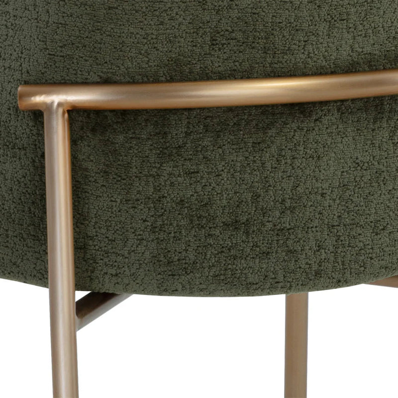 Zeke Dining Chair - Antique Brass