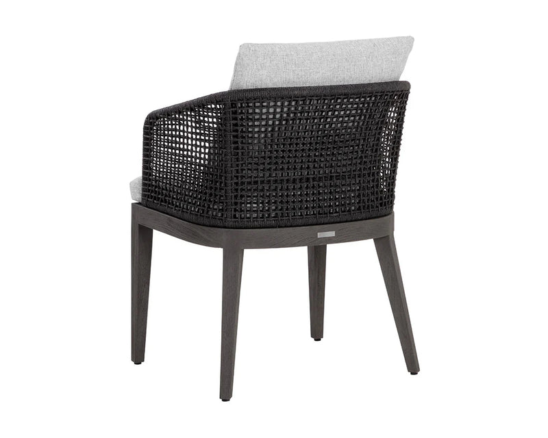 Capri Dining Armchair - Smoke Grey