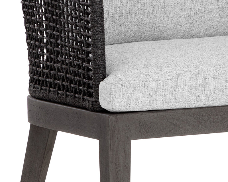 Capri Dining Armchair - Smoke Grey