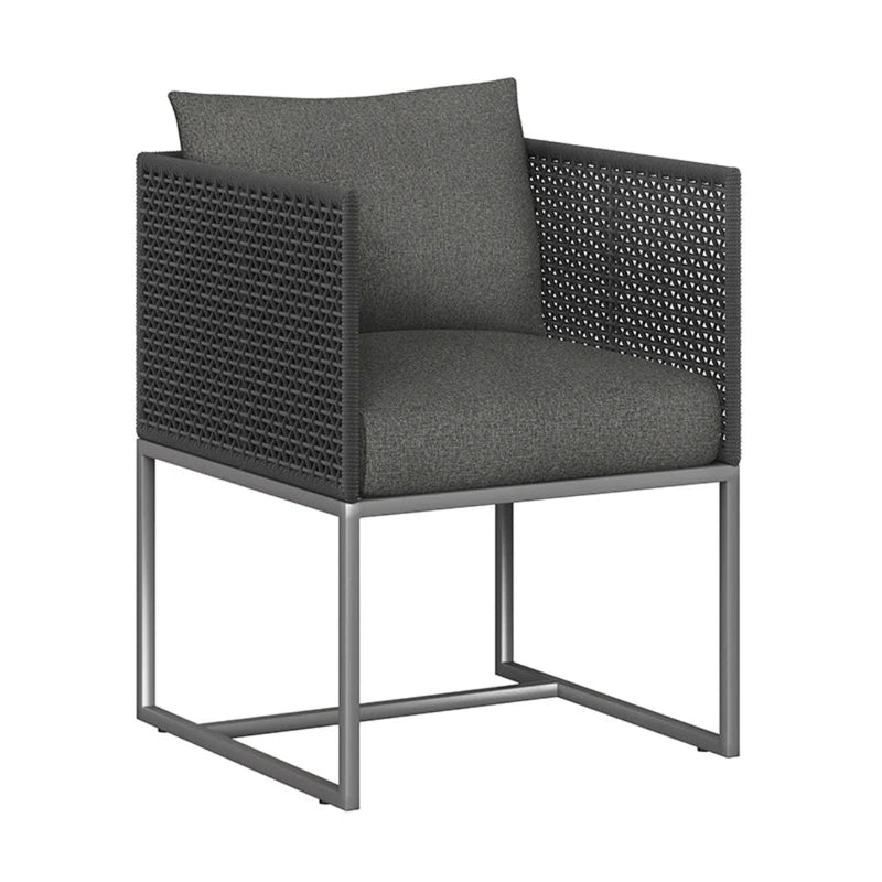 Crete Dining Armchair - Dark Grey